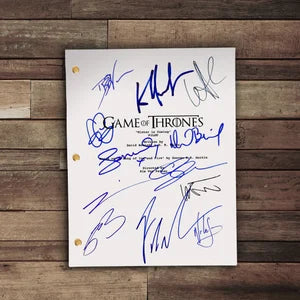 Game of Thrones "Winter is Coming" Pilot Script - Signed
