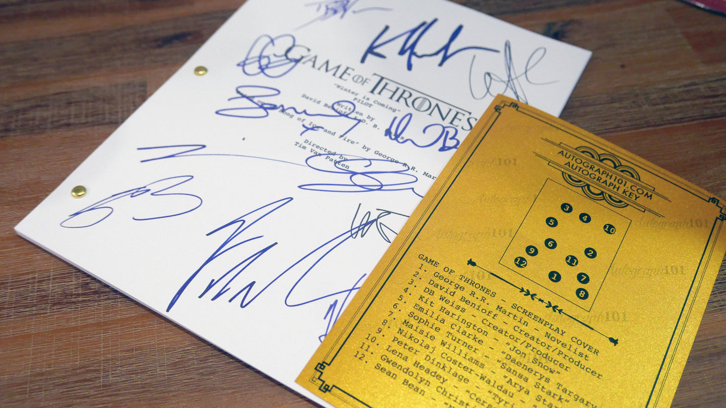 Game of Thrones "Winter is Coming" Pilot Script - Signed